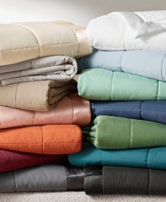 Windom Lightweight Down Alternative Satin Trim Blanket, Twin