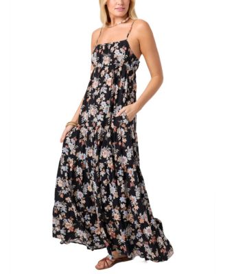 Women's Lillie Adjustable Strap Printed Maxi Dress