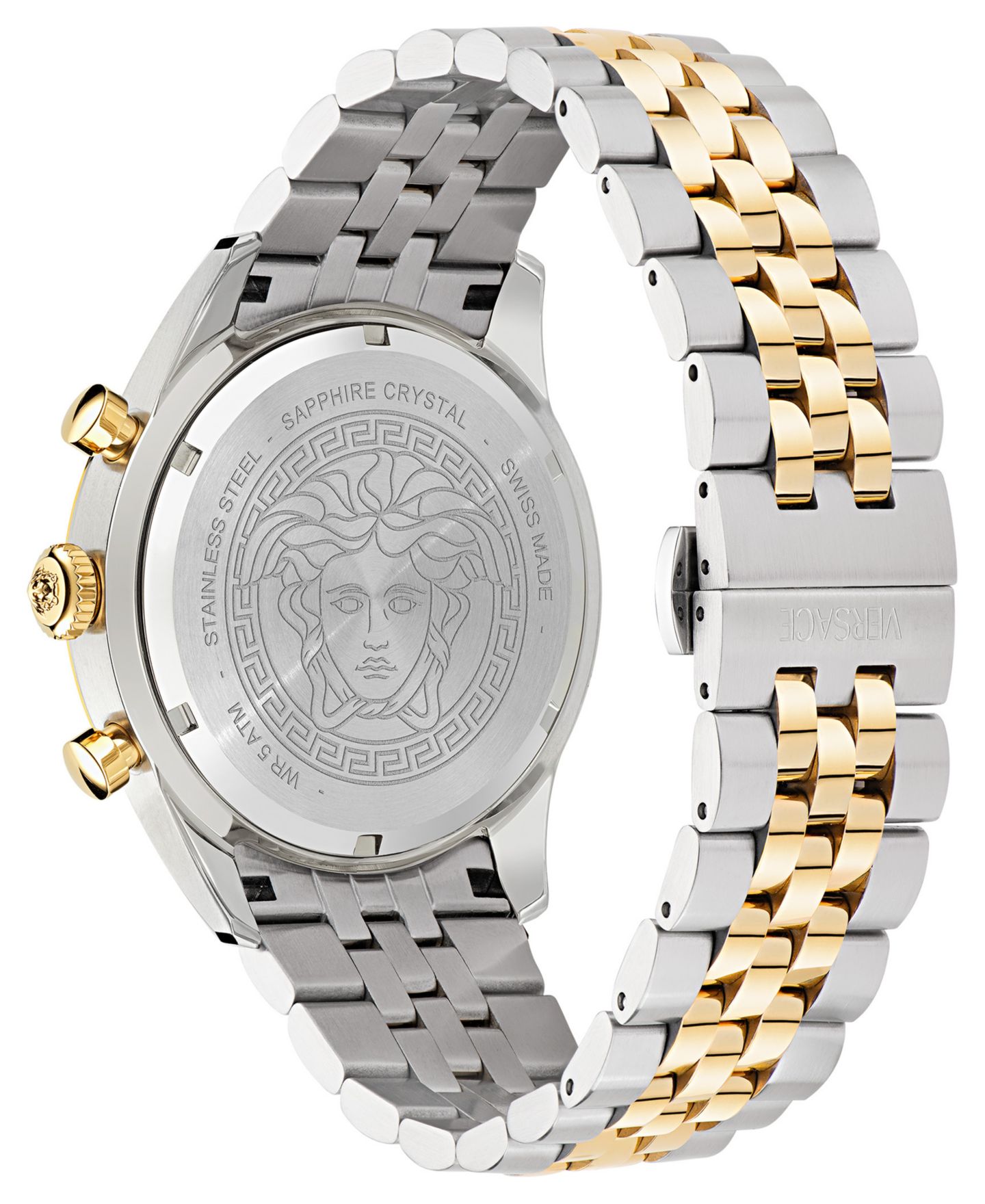 Мужские часы Versace Chrono Master Two-Tone Stainless Steel Bracelet Watch, 44mm — фото 3