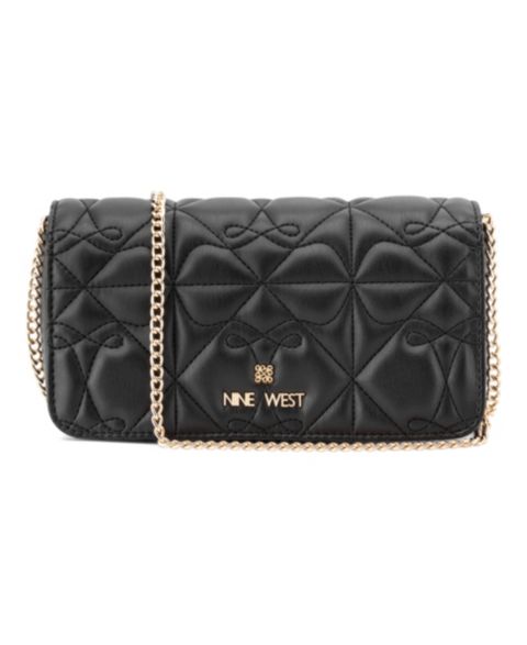 Женский клатч Nine West Kiersten Mini Chain Phone Clutch Crossbody, цвет: Чёрный