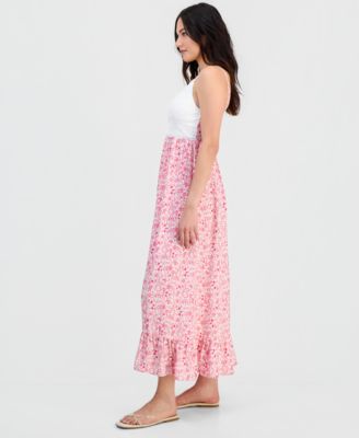 Juniors' Crochet Maxi Dress