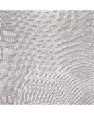 Women's Silver Metallic Knit Sheer Tank Top