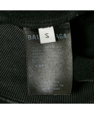 Men's Faded Black Logo Print Cotton Oversize Hoodie