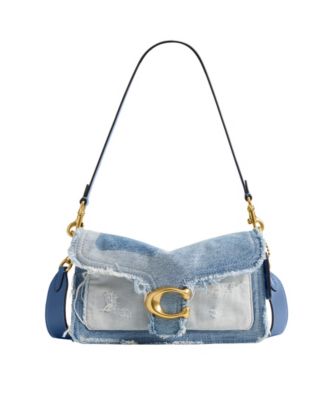 COACH Tabby Medium Denim Patchwork Shoulder Bag 26 - Macy's