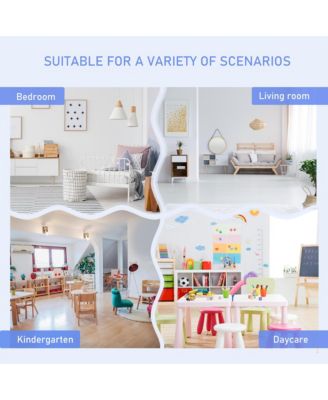 Kids Table and Chair Set with Storage Bench for Ages Three and Up