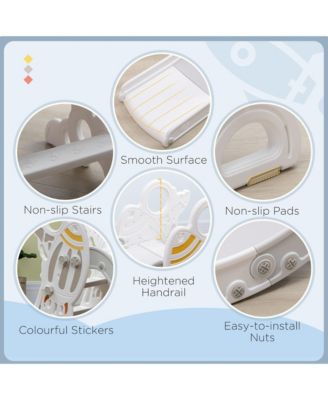 Kids Indoor Slide with Rocket Theme Non Slip Steps