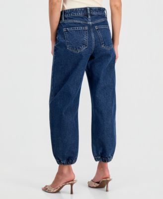 Petite High-Rise Barrel Ankle Jeans