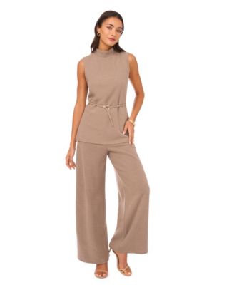 Women's Mock Neck Sleeveless Top