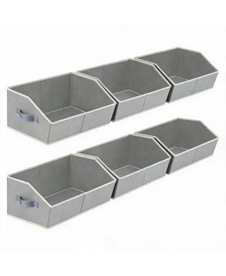 Large Collapsible Fabric Storage Bins with Handles for Clothes Towels