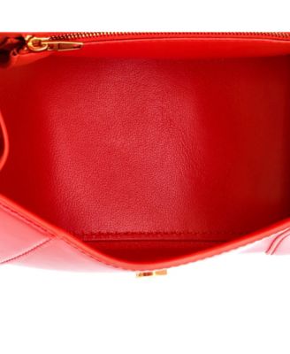 Small Hourglass Top Handle Bag Leather