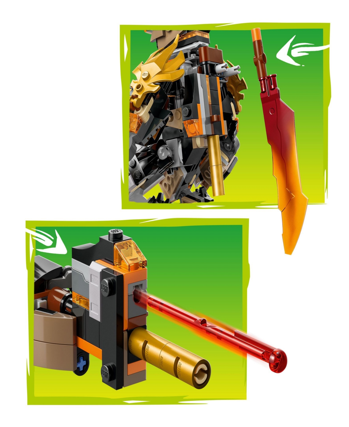 Lego Ninjago Cole's Mission Mech Dragon Zane Building Toy 71854, 364 Pieces