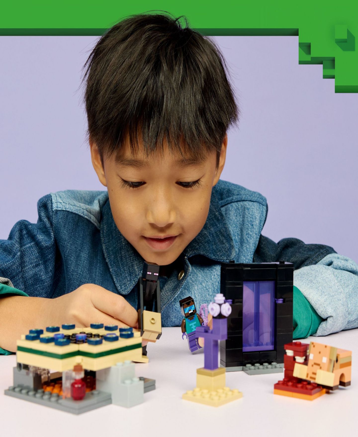 Детские конструкторы LEGO® Minecraft Nether End Portal Journey Building Toy 21584, 192 Pieces — фото 4