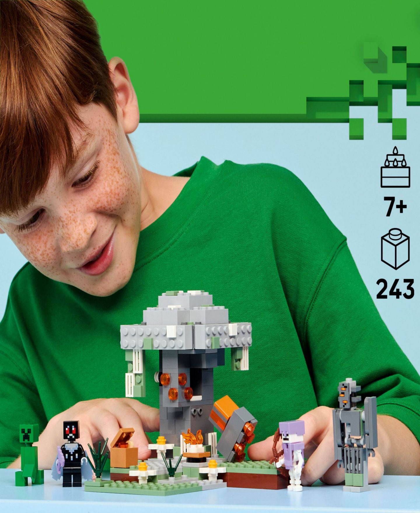 Детские конструкторы LEGO® Minecraft The Pale Garden Building Toy 21586, 243 Pieces — фото 2