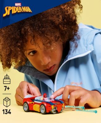 Marvel Spider-Man Car vs. Venomized Wolverine Building Toy 76336, 134 Pieces