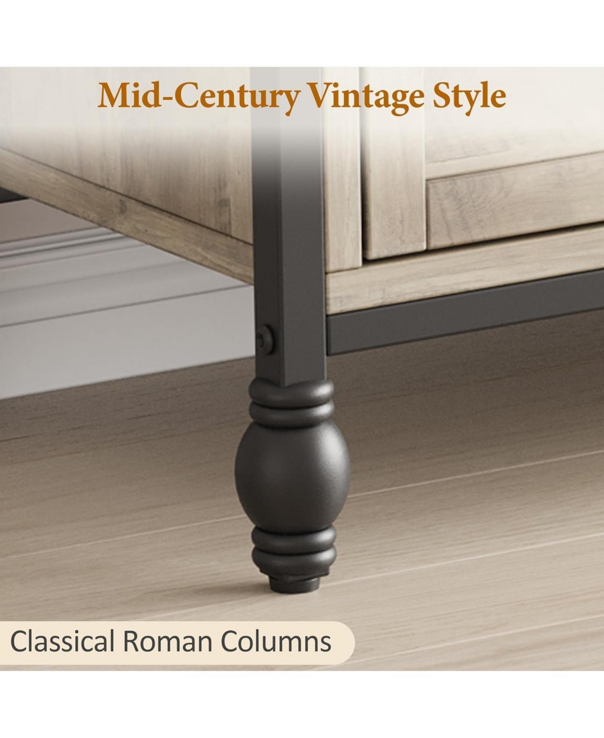 gaomon Tv Stand for up to 70 Inch Tv Mid Century Entertainment Center with 4 Drawers and Open Shelves, Media Console Table Tv Console Table