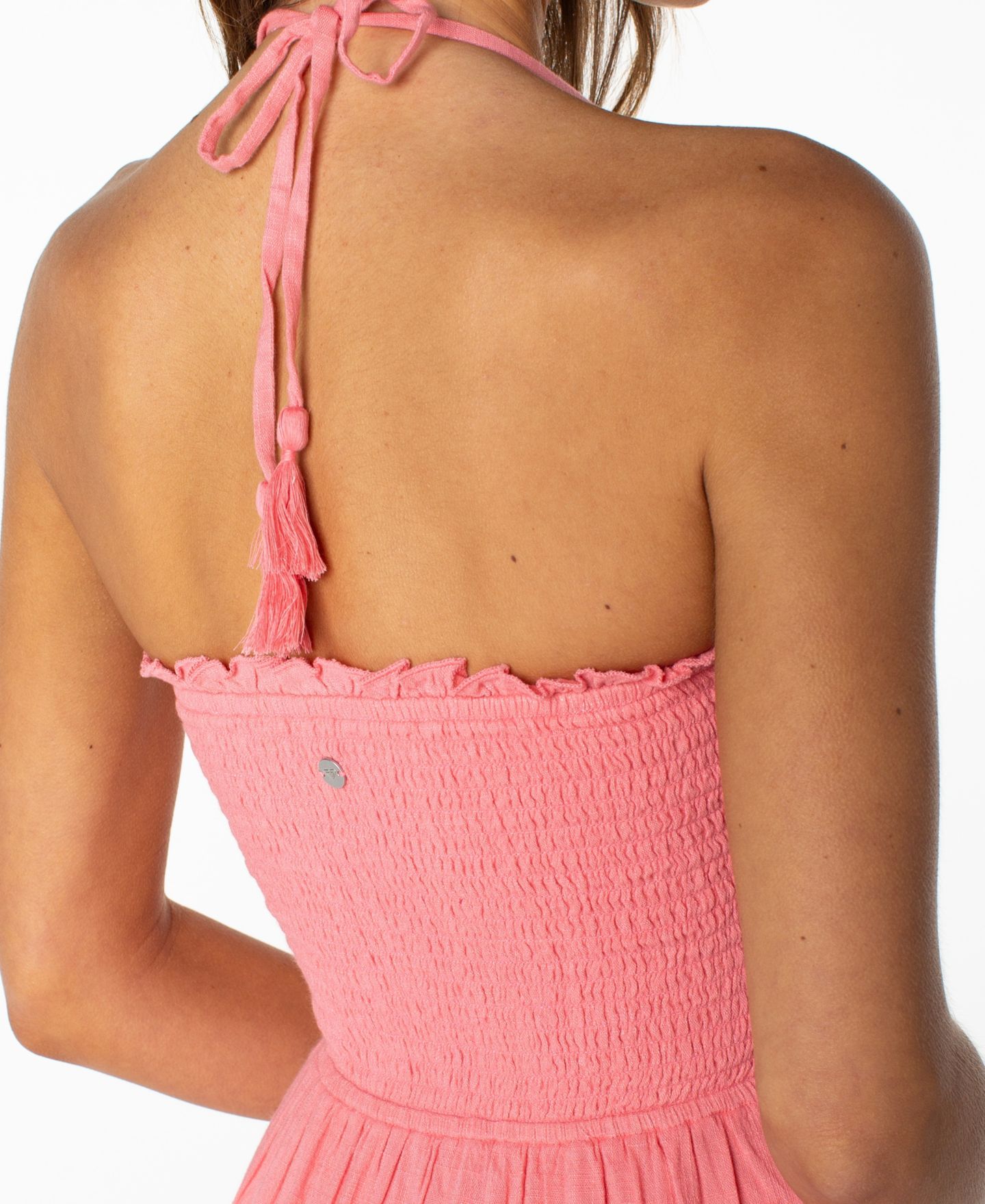 Женское платье Roxy Ellie Halter Neck Maxi, цвет: Клубничный розовый — фото 4