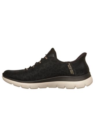 Women's Slip-Ins: Arch Fit Summits - Luxe Leopard Casual Sneakers from Finish Line