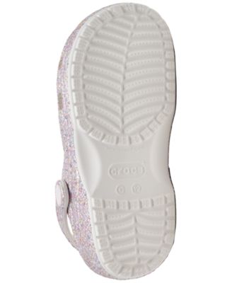 Little Girls Glitter Classic Clogs from Finish Line
