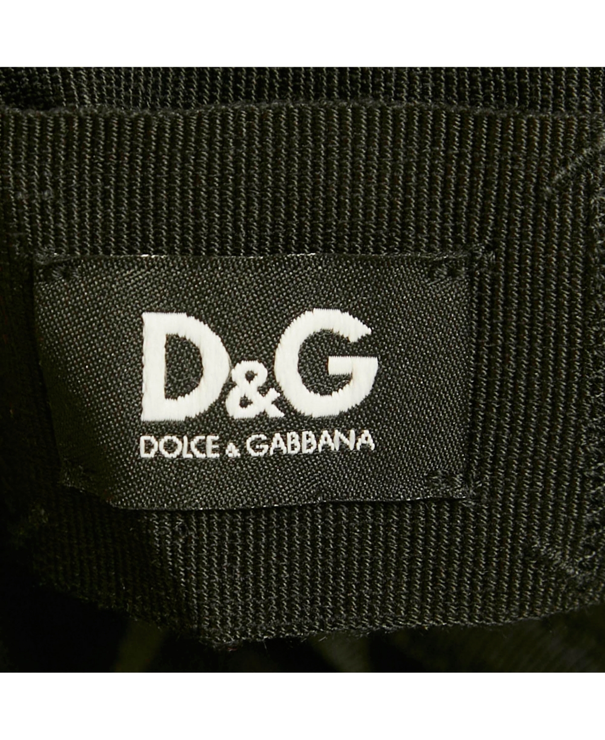 Pre-Owned Dolce & Gabbana Women's Black Cotton Lace Ruffle Tube Top