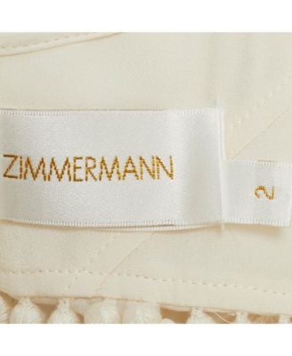 Women's Off White Cotton Blend Ruffled Off Shoulder Crop Top