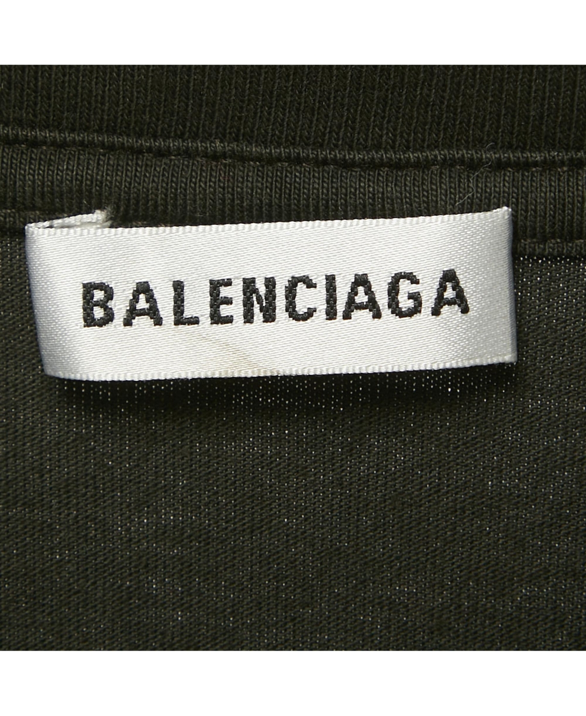 Pre-Owned Balenciaga Women's Black Logo Embroidered Cotton Knit T-Shirt