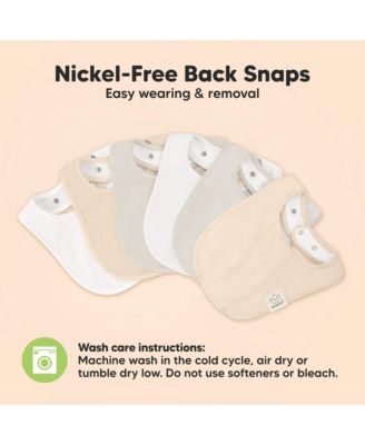 8pk Baby Bibs for Boy, Baby Drool Bib for Baby Boys and Girls, Infant Teething Bibs