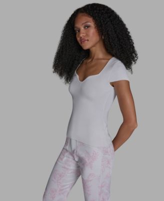 Women's Sweetheart Neck Slim Fit Top