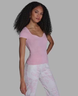 Women's Sweetheart Neck Slim Fit Top