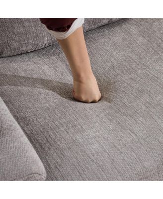 Modular Combination Armchair, Extra-Large Chenille Deep-Seat (3+1-Seater)