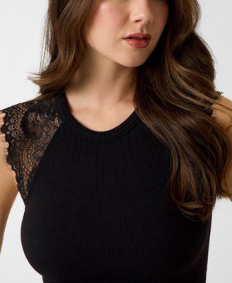 Women's Millie Seamless Lace Sweater Crewneck Top