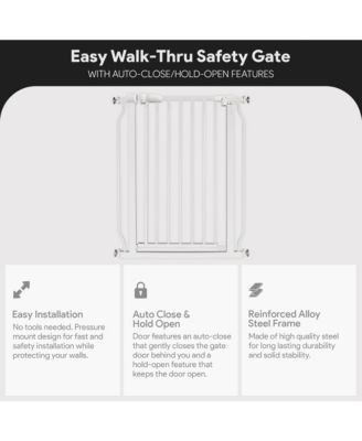 Balance From Fitness Walk Thru Safety Gate, Fits 29.1-33.8" Openings, 36” Tall, White