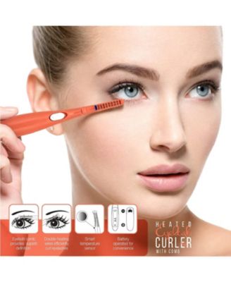 Beauty Collection: Heated Curler, LED Mirror, Blender Sponge, & Brush Set