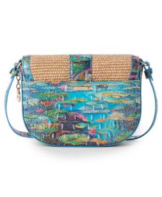 Abloom Portia Small Raffia Turnlock Crossbody Bag