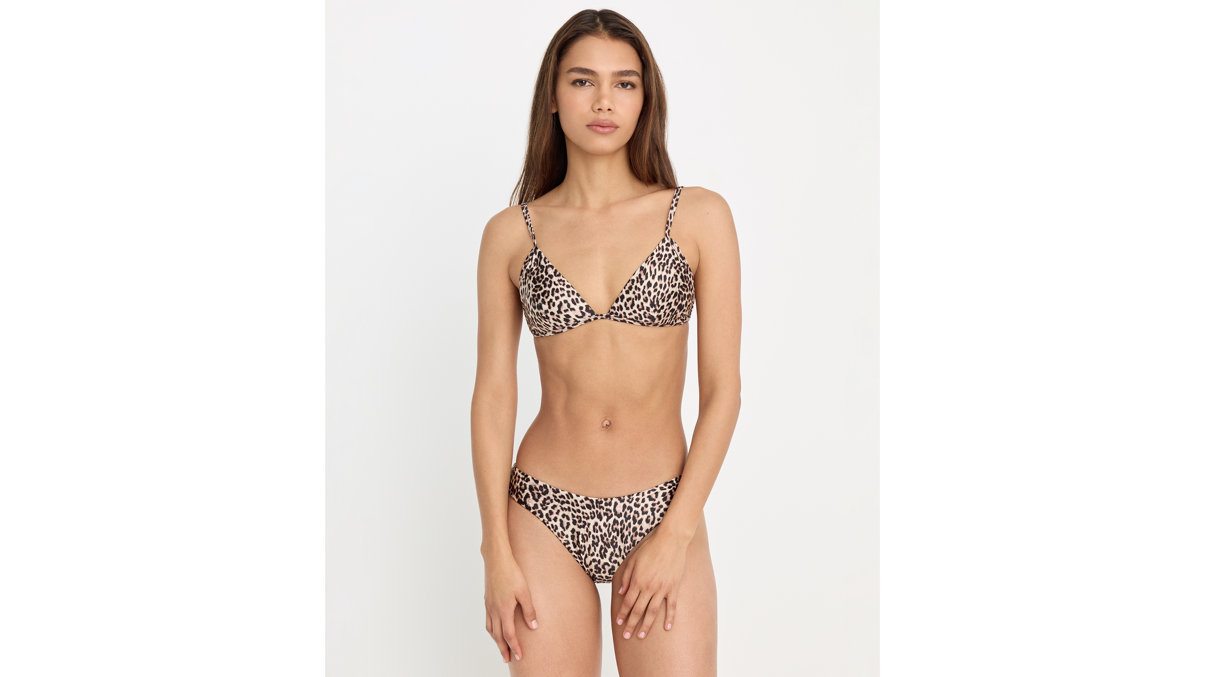 Good American Women's Perfect Fit V-Neck Bralette Bikini Top