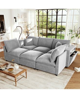 Modern U-shaped with Ottoman