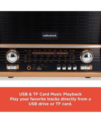 Retro AM/FM/SW Vintage and Classic Radio Antique Style, Bluetooth, USB/microSD, Rechargeable Battery – 4001800