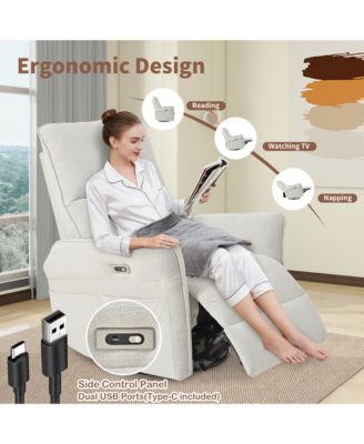 270° Power Swivel Rocker Recliner Chair for Adults, Swivel Rocking Recliner Chair for Living Room, Bedroom,RV