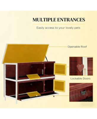 Elevated Outdoor Cat Hutch - Raised, Dry & Secure Wooden Shelter