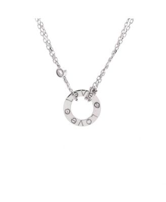 2 Diamonds Love Pendant Necklace