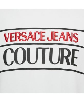 Men's Jeans Couture White Logo Embroidery Cotton Sweatshirt