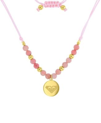 Waterproof Yellow Heart Labradorite Adjustable Necklace