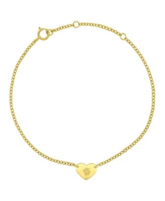 Waterproof Yellow Hibiscus Heart Bracelet