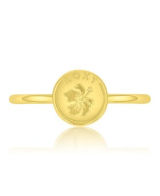 Waterproof Yellow Hibiscus Ring
