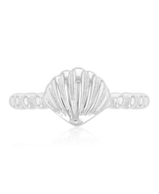 Waterproof Yellow Sea Shell Beads Ring
