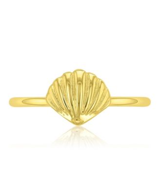 Waterproof Yellow Sea Shell Ring