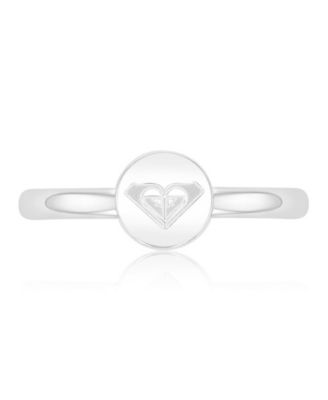 Roxy Waterproof Platinum Triangular Heart Toe Ring - Platinum