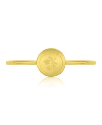 Waterproof Yellow Hibiscus Ring
