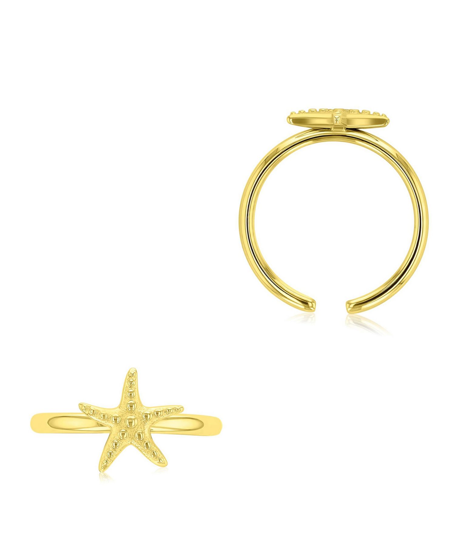 Waterproof Yellow Starfish Toe Ring