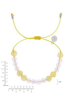 Waterproof Citrine Clear Quartz Adujustable Bracelet
