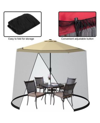9 -10 Feet Outdoor Umbrella Table Screen Mosquito Bug Insect Net